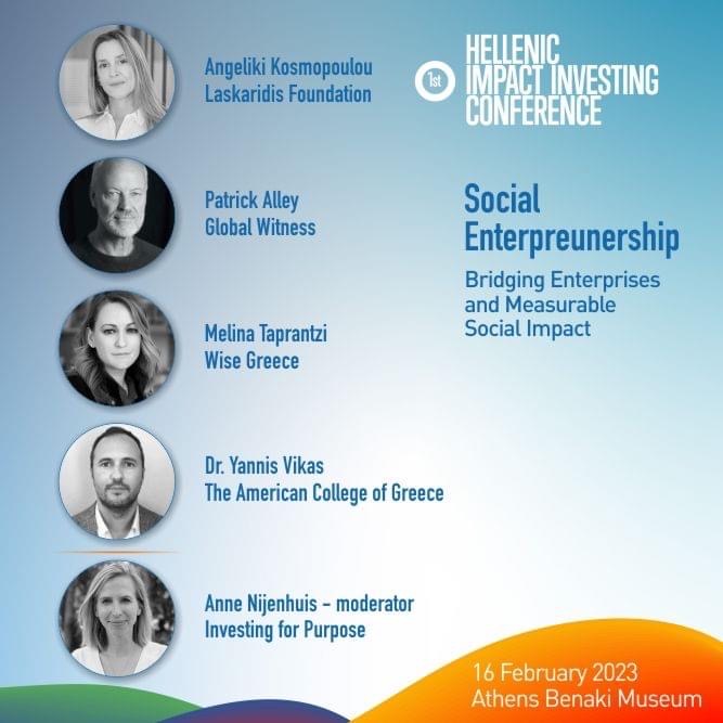 Συμμετοχή στο 1ο Hellenic Impact Investing Conference