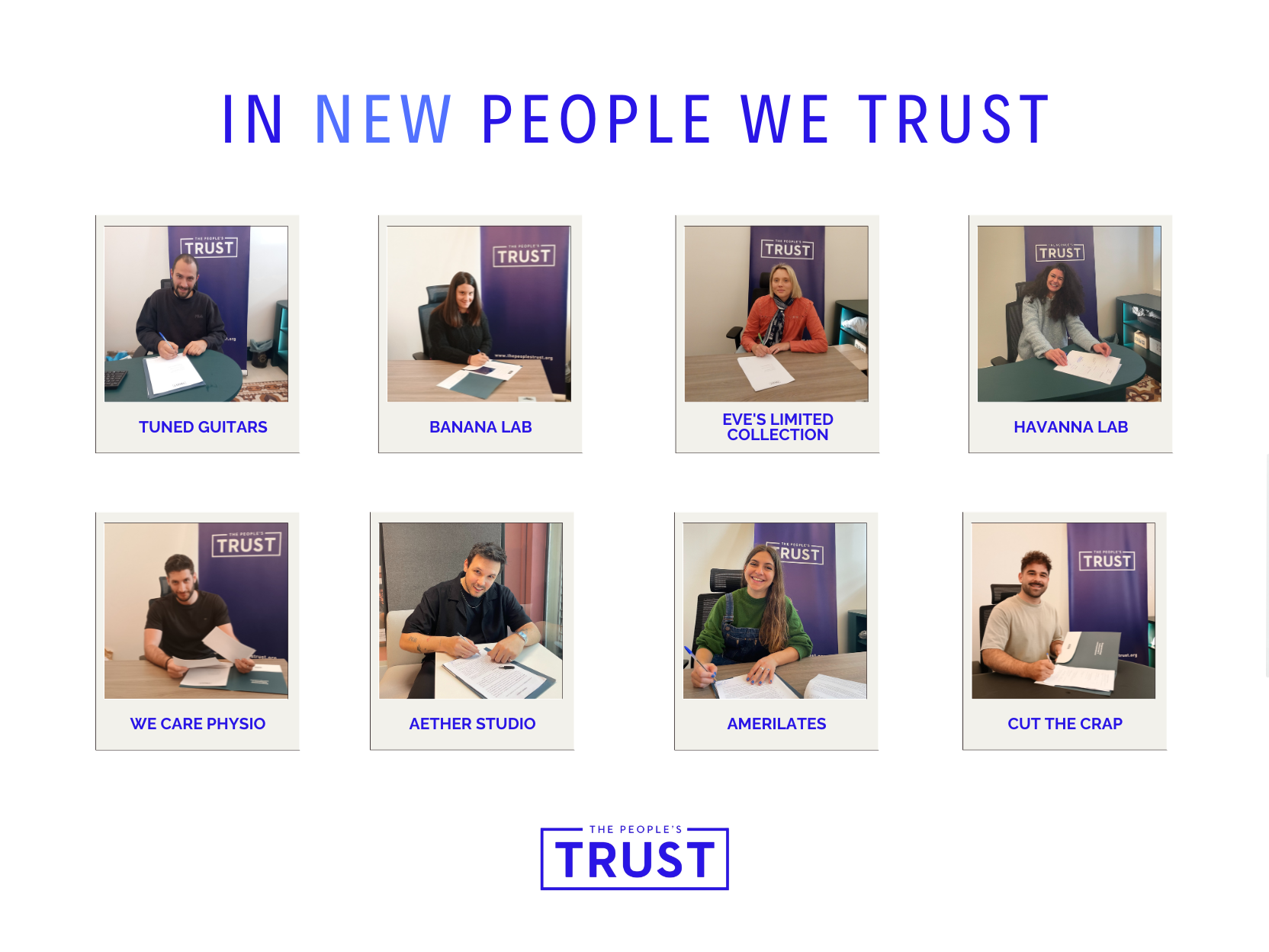 Οι νέοι επιχειρηματίες του The People’s Trust